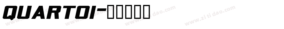 quartoi字体转换