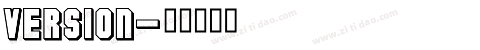 Version字体转换