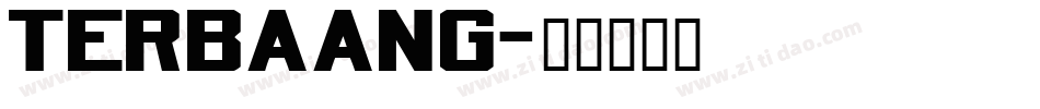 TERBAANG字体转换