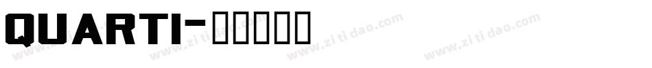 quarti字体转换