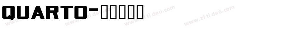 quarto字体转换