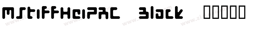 MStiffHeiPRC-Black字体转换