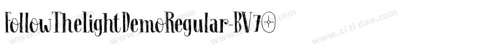 FollowTheLightDemoRegular-BV75字体转换