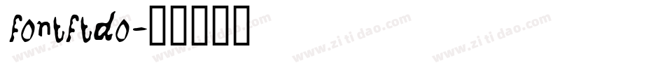 fontftdo字体转换