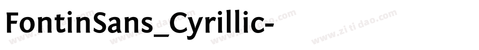 FontinSans_Cyrillic字体转换