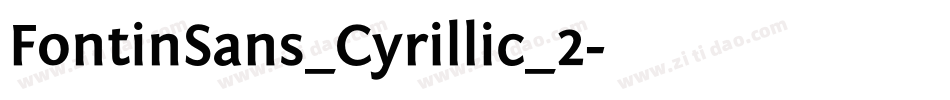 FontinSans_Cyrillic_2字体转换