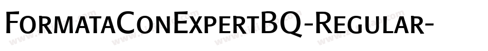 FormataConExpertBQ-Regular字体转换
