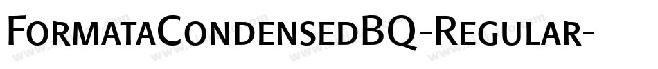 FormataCondensedBQ-Regular字体转换