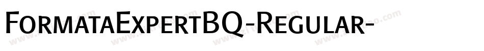 FormataExpertBQ-Regular字体转换