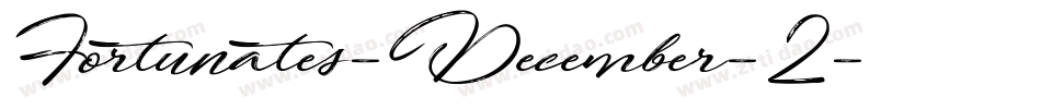 Fortunates-December-2字体转换