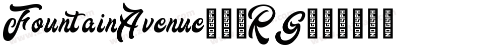 FountainAvenue-50RG字体转换