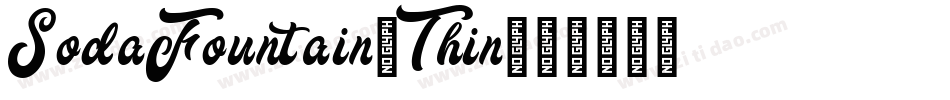 SodaFountain-Thin字体转换