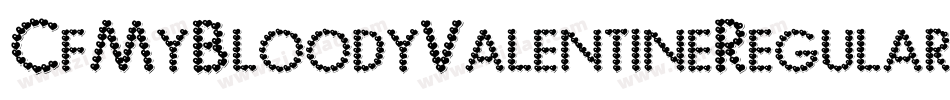 CfMyBloodyValentineRegular-jAal字体转换
