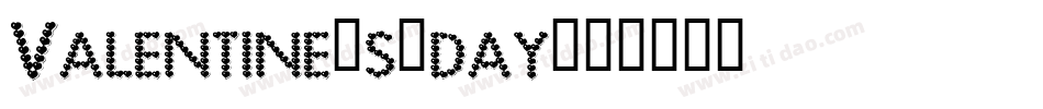 Valentine-s-day字体转换