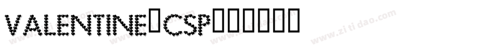 valentine_csp字体转换