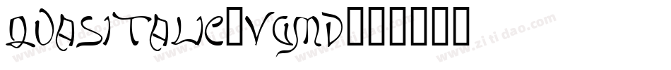 QuasItalic-vgmD字体转换