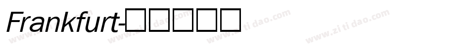 Frankfurt字体转换