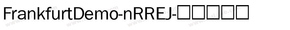 FrankfurtDemo-nRREJ字体转换