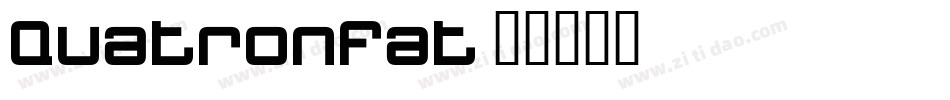 QuatronFat字体转换
