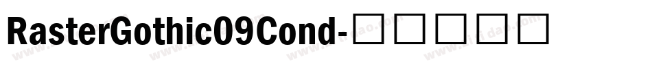 RasterGothic09Cond字体转换