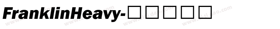 FranklinHeavy字体转换