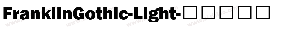FranklinGothic-Light字体转换
