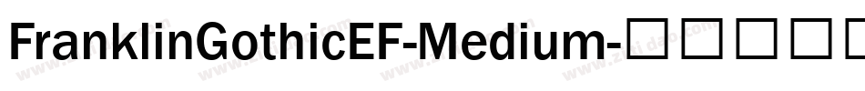 FranklinGothicEF-Medium字体转换