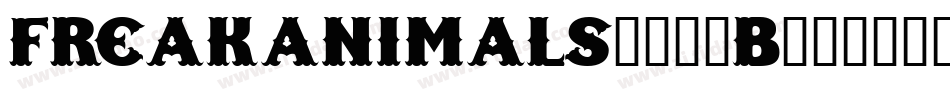 FreakAnimals-762B字体转换