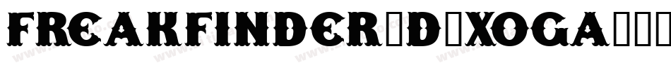 Freakfinder3D-XOga字体转换