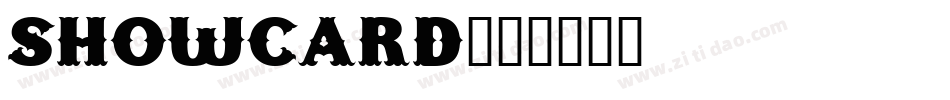 Showcard字体转换