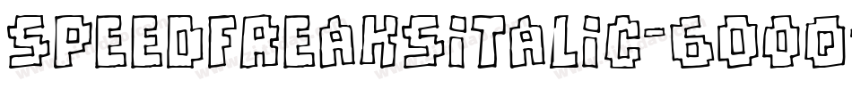 SpeedFreaksItalic-6O0q字体转换