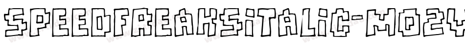 SpeedFreaksItalic-Mq2v字体转换