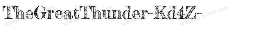 TheGreatThunder-Kd4Z字体转换