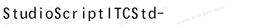 StudioScriptITCStd字体转换