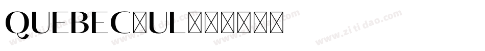Quebec_UL字体转换