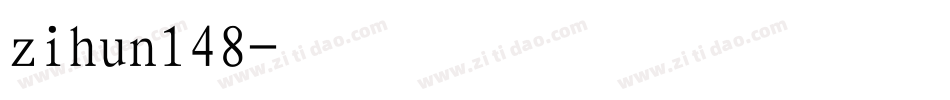 zihun148字体转换