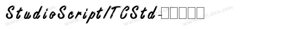 StudioScriptITCStd字体转换
