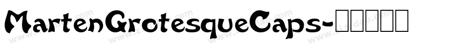 MartenGrotesqueCaps字体转换