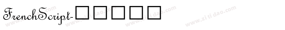 FrenchScript字体转换