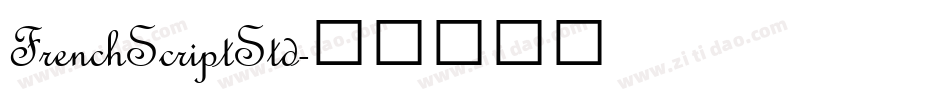 FrenchScriptStd字体转换