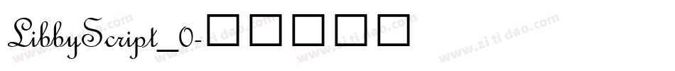 LibbyScript_0字体转换
