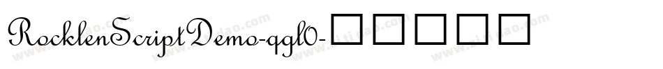RocklenScriptDemo-qgl0字体转换