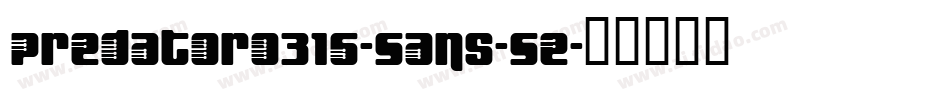 Predator0316-Sans-Se字体转换