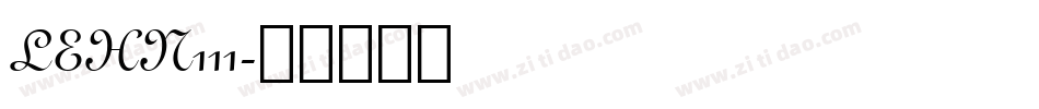 LEHN111字体转换
