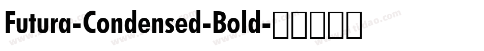 Futura-Condensed-Bold字体转换