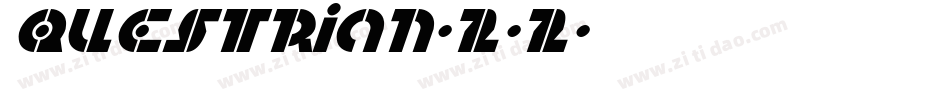 Questrian-2-2字体转换