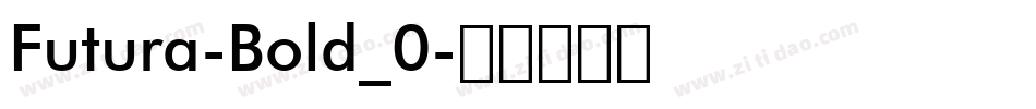 Futura-Bold_0字体转换