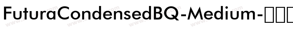 FuturaCondensedBQ-Medium字体转换