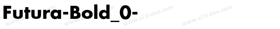 Futura-Bold_0字体转换