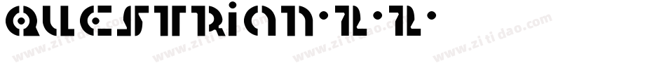 Questrian-2-2字体转换